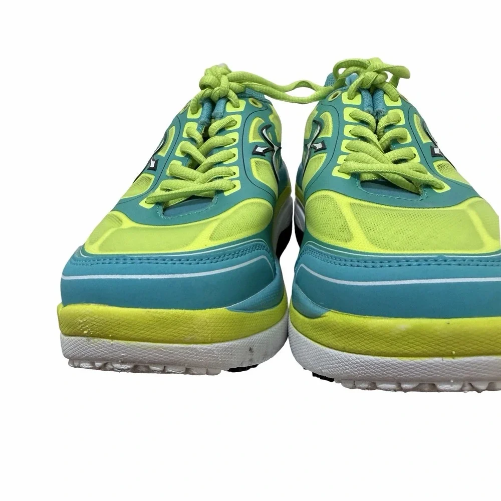 Gdefy Gravity Defyer Stabilization Running Lace Up‎ Shoes Women US 8 Blue Yellow